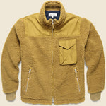 Sherpa Zip Jacket - Golden Khaki - Alex Mill - STAG Provisions - Outerwear - Coat / Jacket