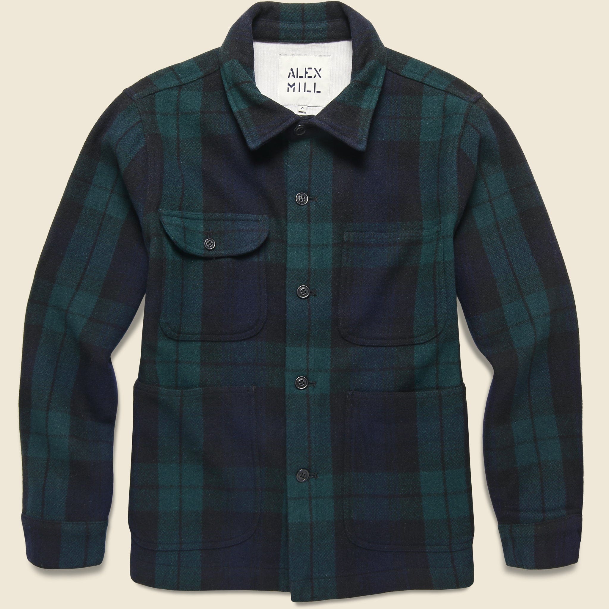 Wool Work Jacket - Blackwatch - Alex Mill - STAG Provisions - Outerwear - Coat / Jacket