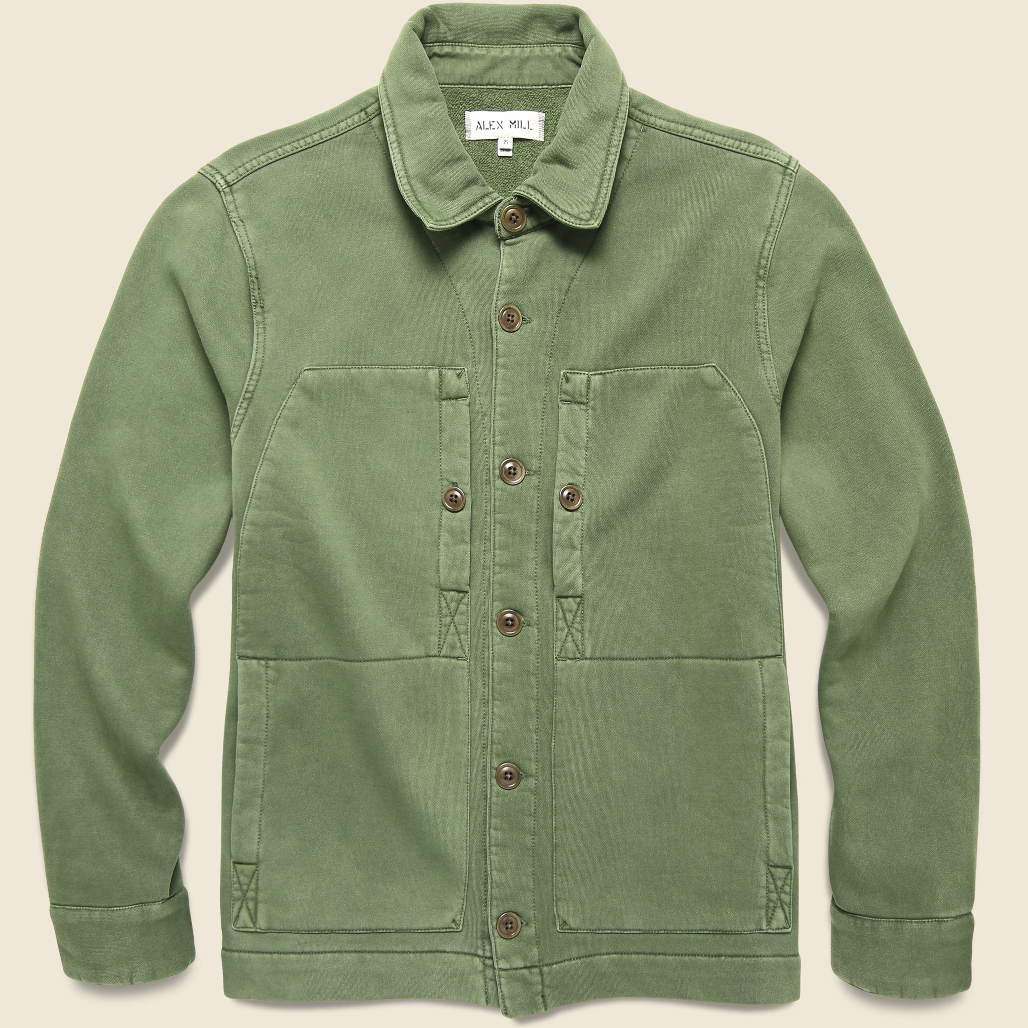 Fleece Utility Jacket - Thyme - Alex Mill - STAG Provisions - Outerwear - Coat / Jacket