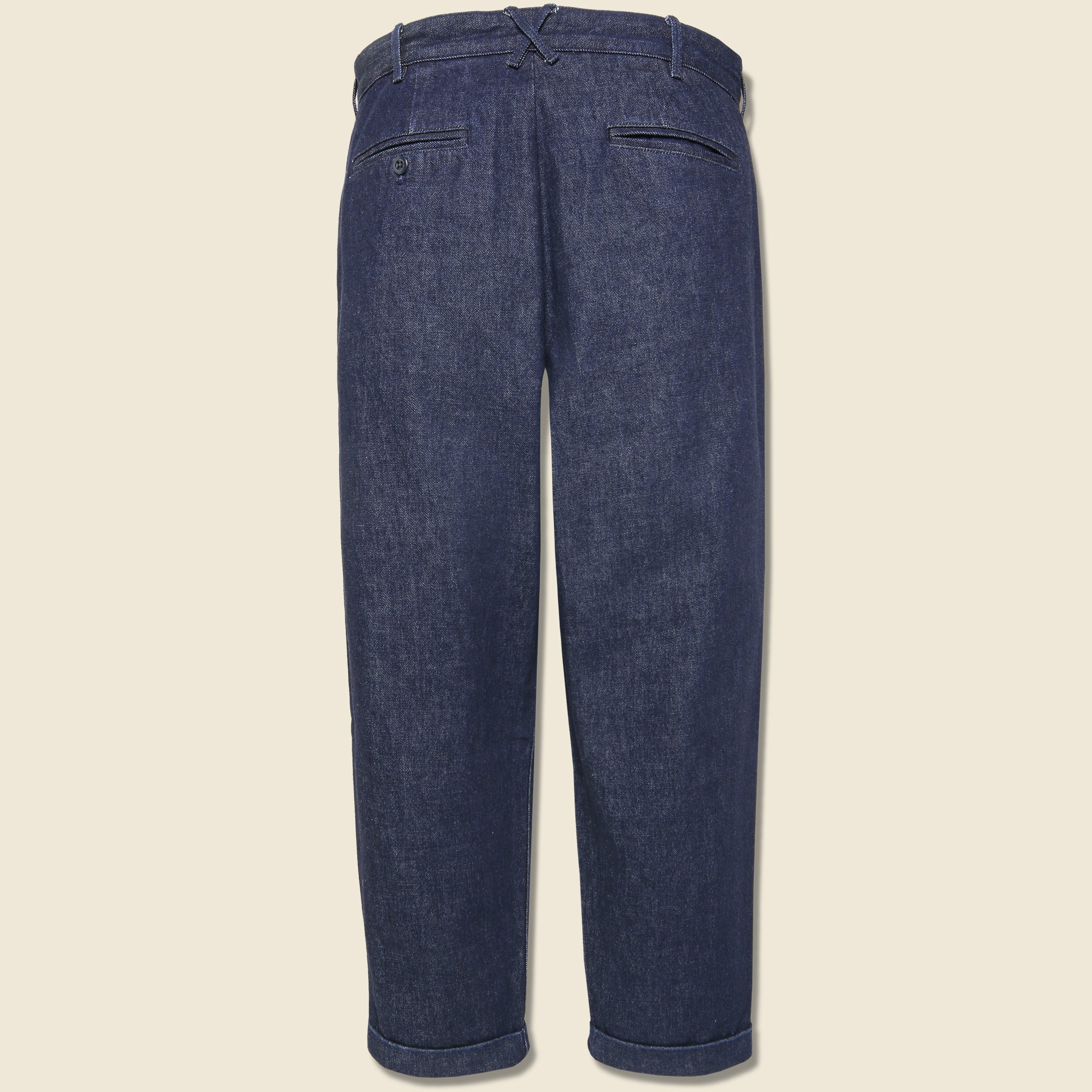 
                          Denim Standard Pleated Pant - Indigo - Alex Mill - STAG Provisions - Pants - Denim
                        