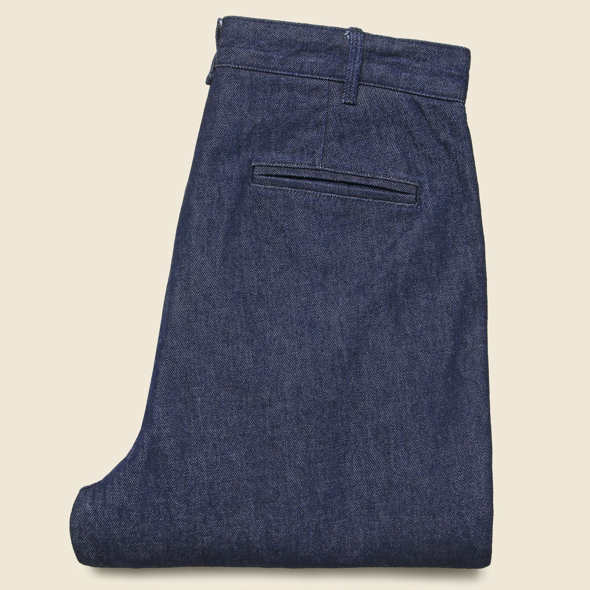 
                          Denim Standard Pleated Pant - Indigo - Alex Mill - STAG Provisions - Pants - Denim
                        