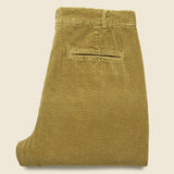 Rugged Corduroy Standard Pleated Pant - Khaki - Alex Mill - STAG Provisions - Pants - Corduroy