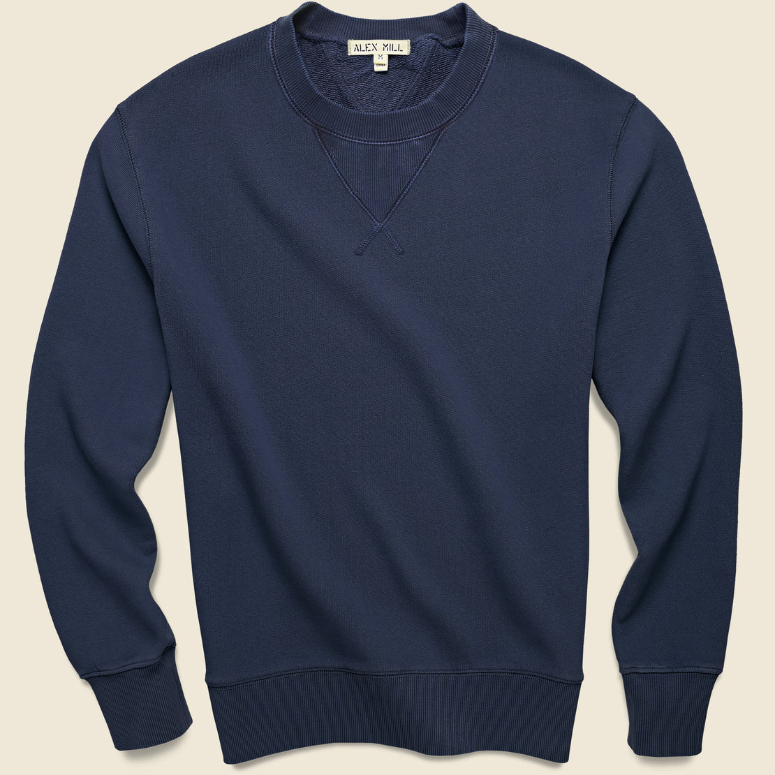 Alex Mill Garment Dyed Crewneck Sweatshirt - Navy
