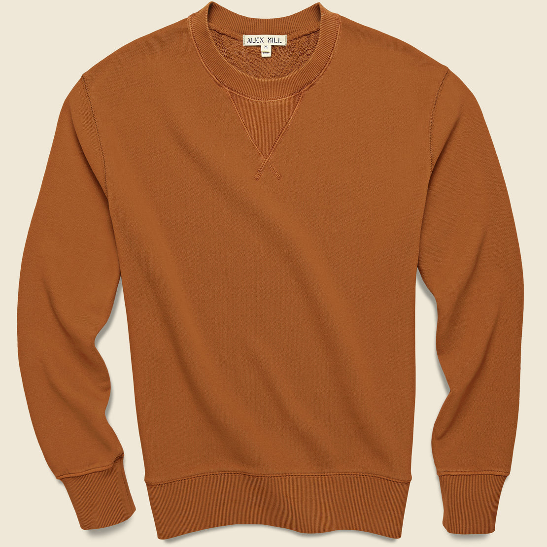 Alex Mill Garment Dyed Crewneck Sweatshirt - Amber