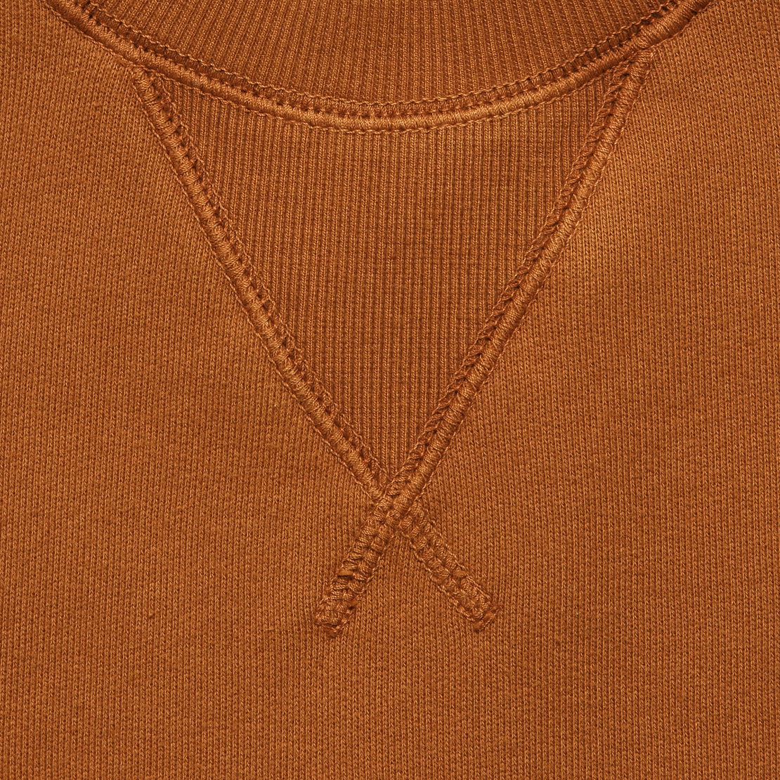 Garment Dyed Crewneck Sweatshirt - Amber - Alex Mill - STAG Provisions - Tops - Fleece / Sweatshirt