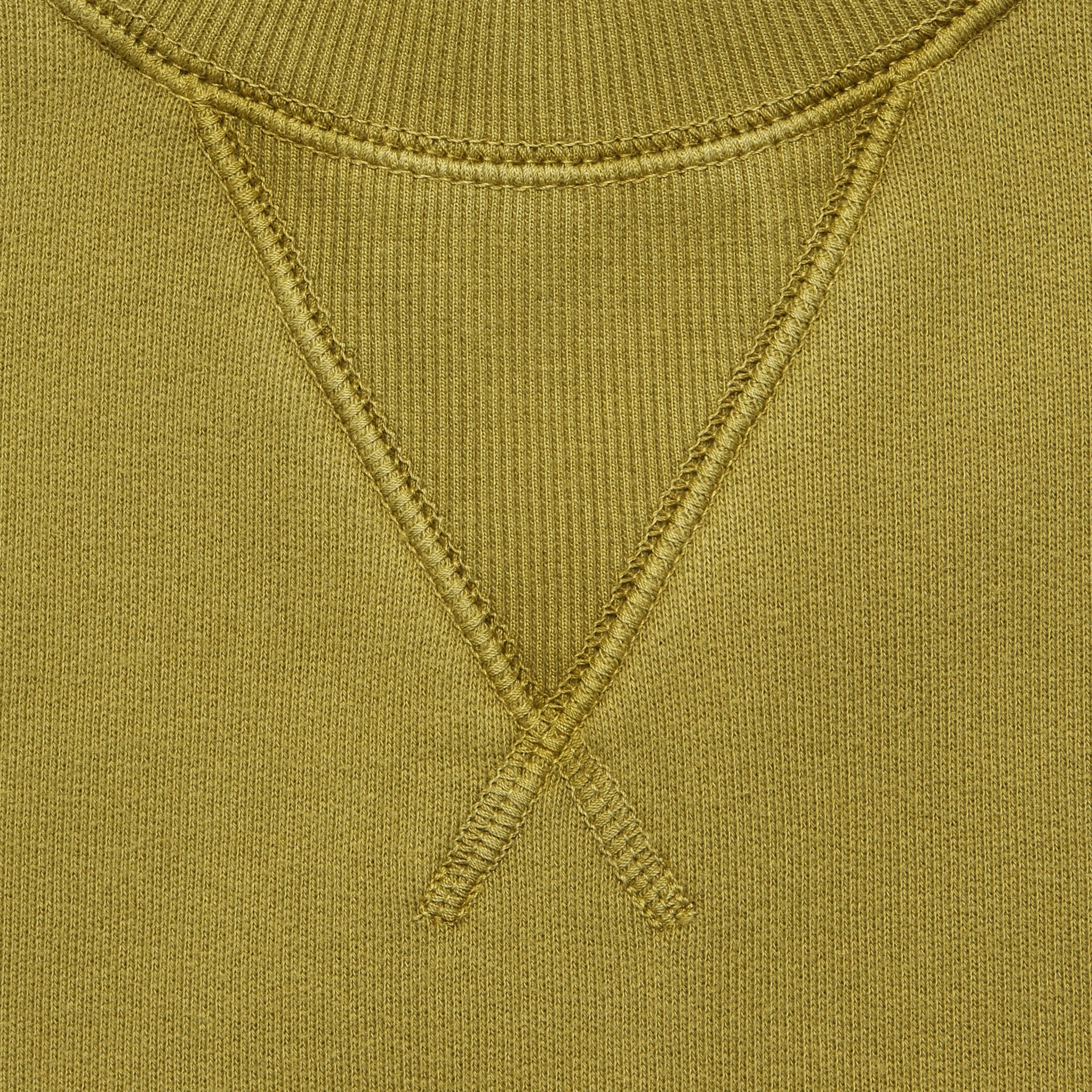 Garment Dyed Crewneck Sweatshirt - Golden Olive - Alex Mill - STAG Provisions - Tops - Fleece / Sweatshirt