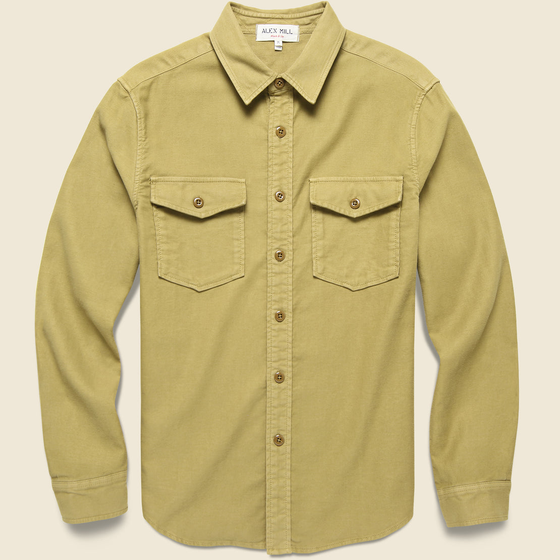 Alex Mill Chamois Frontier Shirt - Khaki