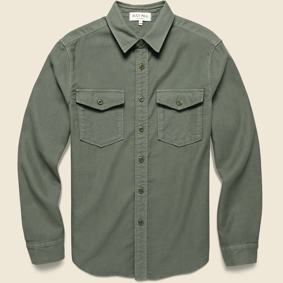 Alex Mill Chamois Frontier Shirt - Thyme