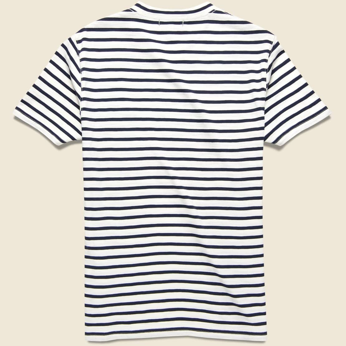 
                          Stripe Slub Pocket Tee - Navy/Off White - Alex Mill - STAG Provisions - Tops - S/S Tee
                        