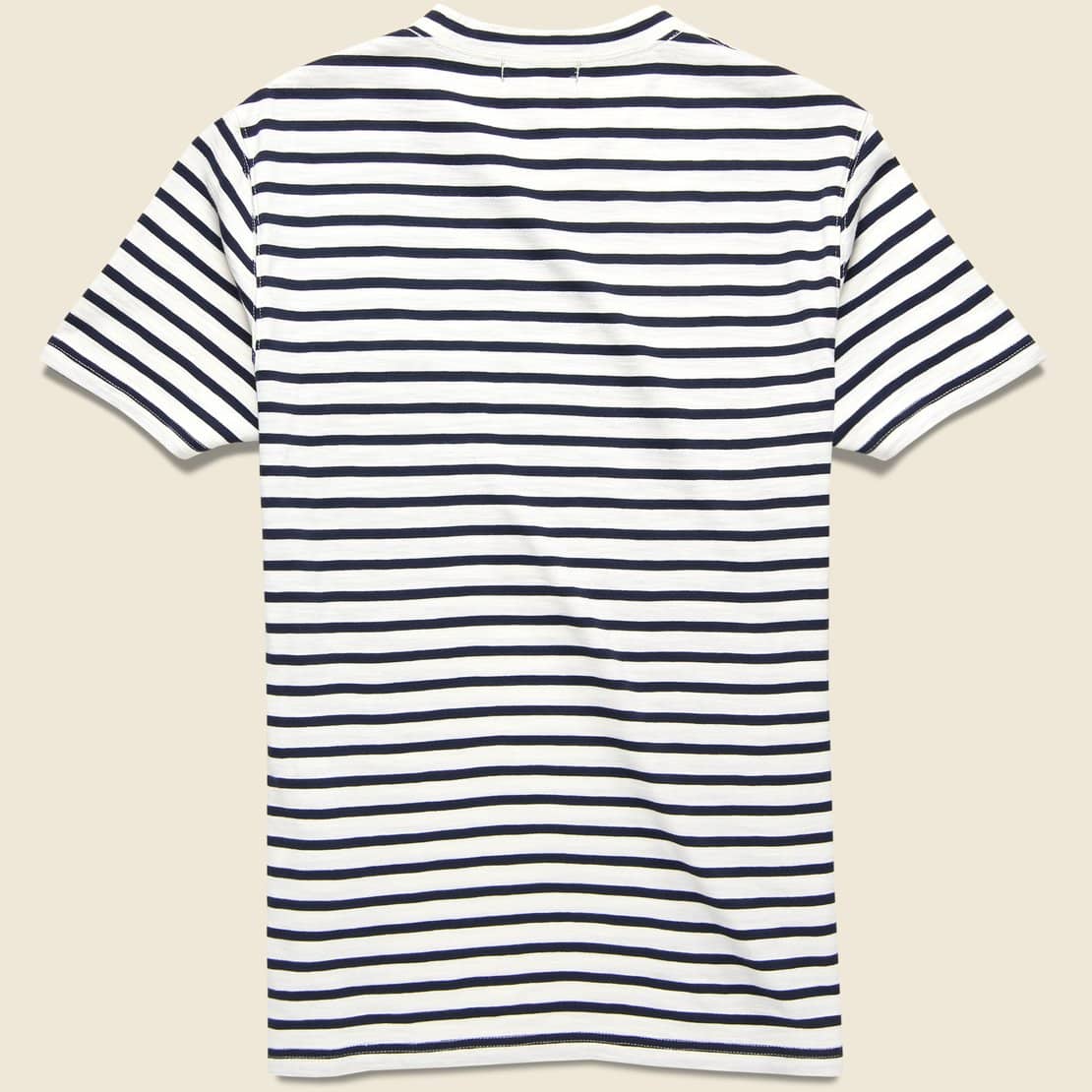 Stripe Slub Pocket Tee - Navy/Off White - Alex Mill - STAG Provisions - Tops - S/S Tee