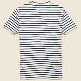 Stripe Slub Pocket Tee - Navy/Off White - Alex Mill - STAG Provisions - Tops - S/S Tee