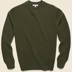 Cashmere Jordan Sweater - Deep Olive - Alex Mill - STAG Provisions - Tops - Sweater