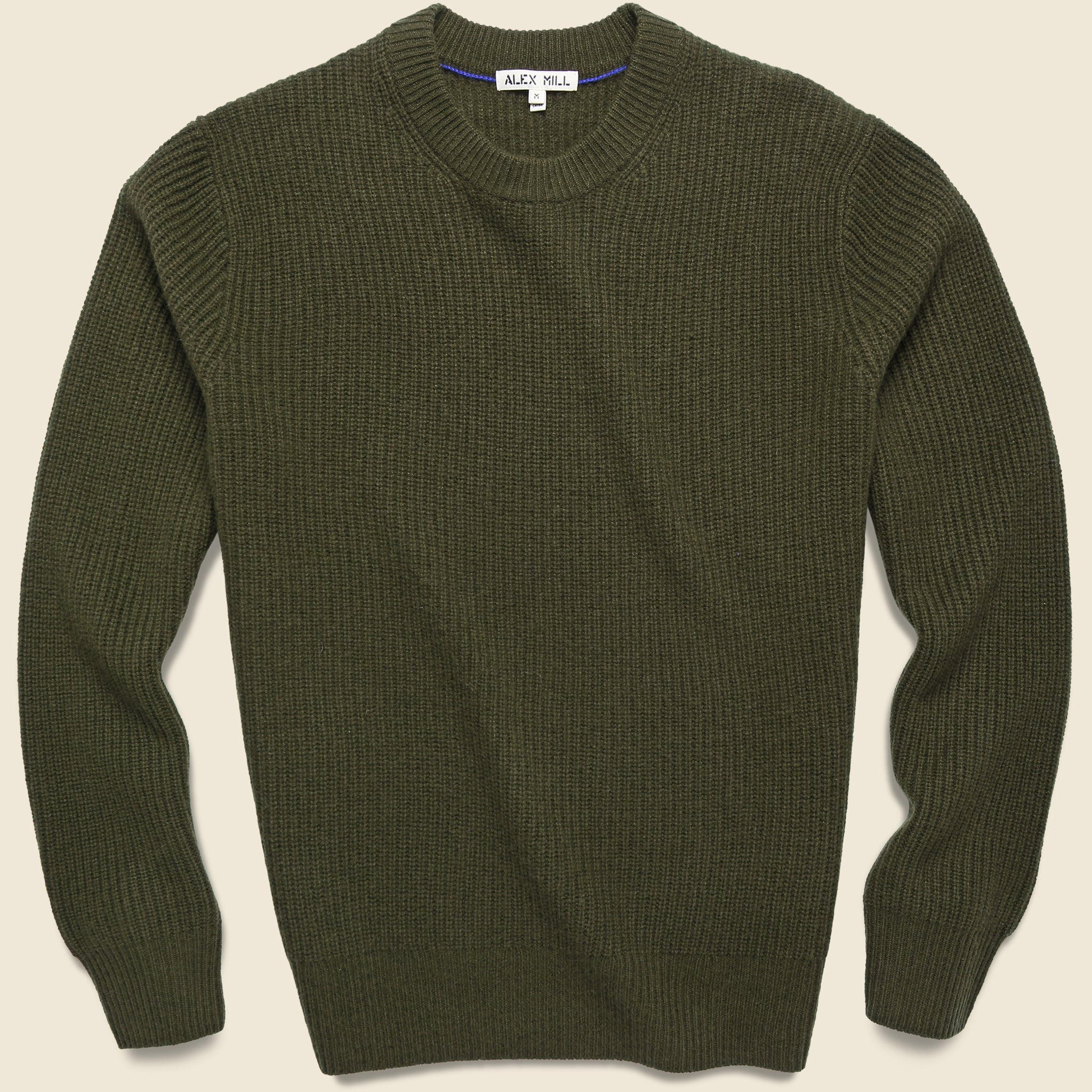 Cashmere Jordan Sweater - Deep Olive - Alex Mill - STAG Provisions - Tops - Sweater