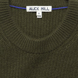 Cashmere Jordan Sweater - Deep Olive - Alex Mill - STAG Provisions - Tops - Sweater