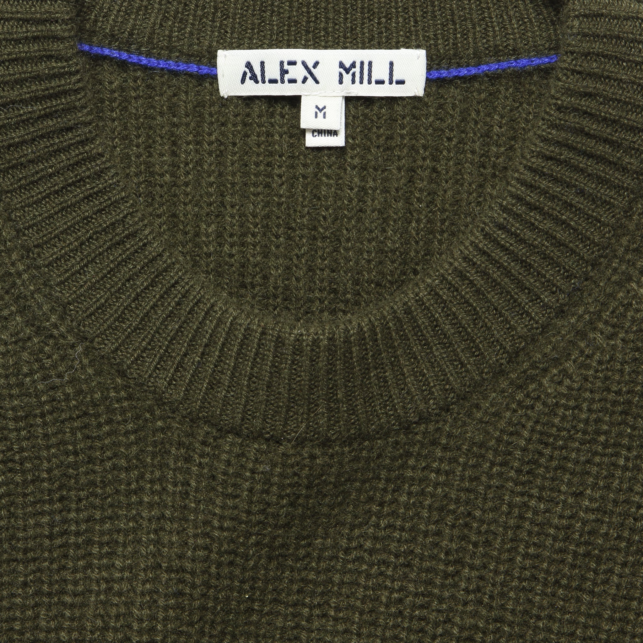 Cashmere Jordan Sweater - Deep Olive - Alex Mill - STAG Provisions - Tops - Sweater