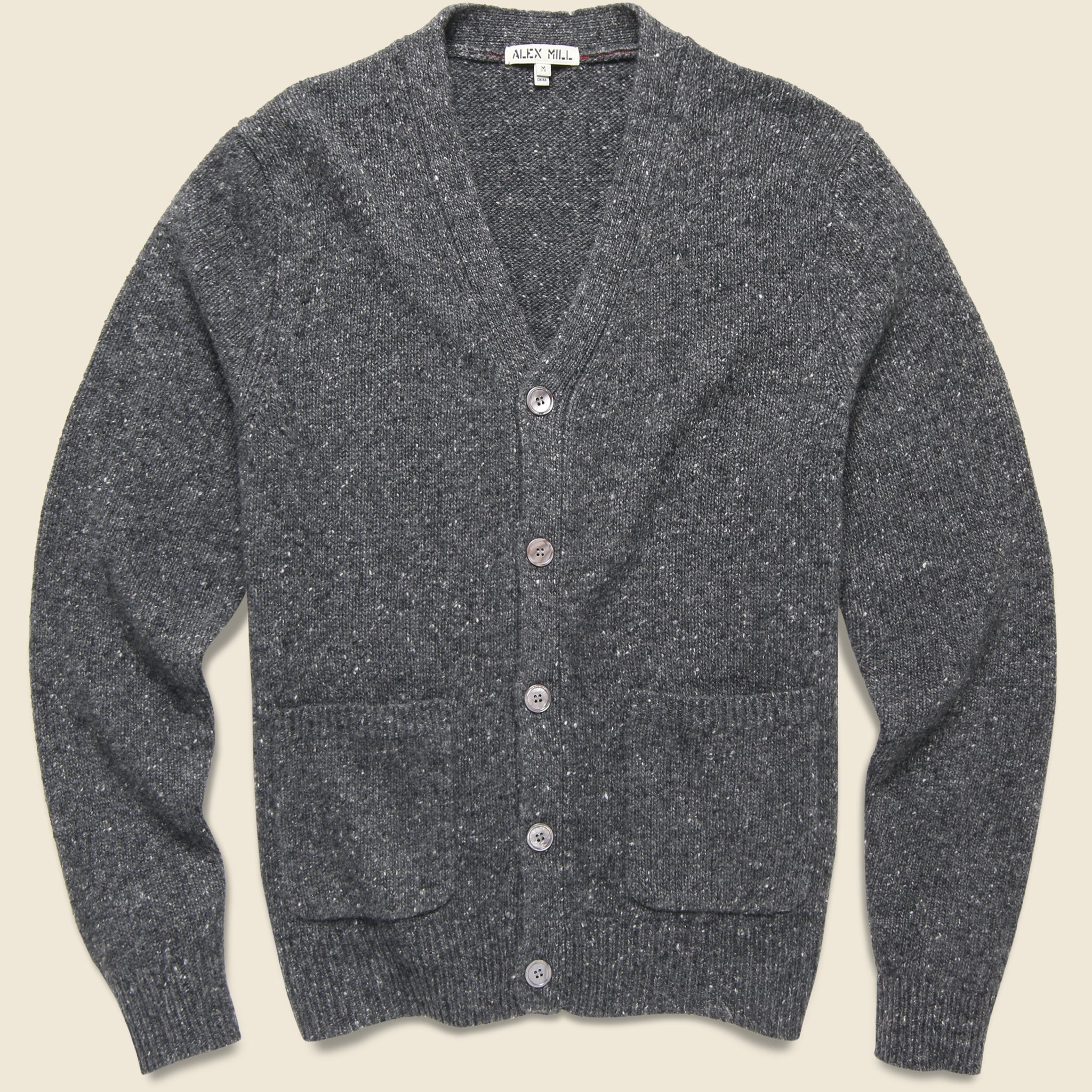 Donegal Cardigan - Charcoal - Alex Mill - STAG Provisions - Tops - Sweater