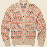 Fair Isle Cardigan - Camel Multi - Alex Mill - STAG Provisions - Tops - Sweater