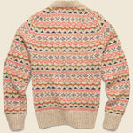 Fair Isle Cardigan - Camel Multi - Alex Mill - STAG Provisions - Tops - Sweater