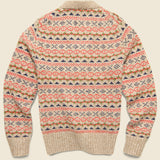 Fair Isle Cardigan - Camel Multi - Alex Mill - STAG Provisions - Tops - Sweater