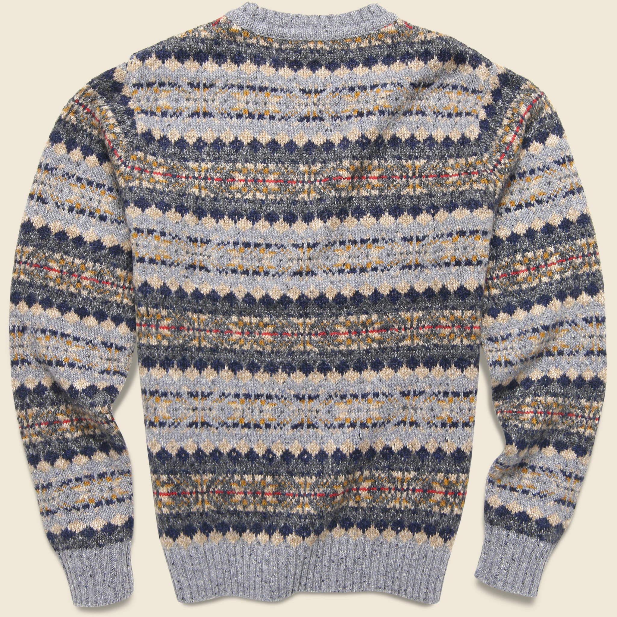 Diamond Fair Isle Sweater - Grey Fair Isle - Alex Mill - STAG Provisions - Tops - Sweater
