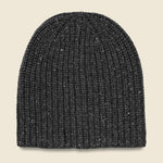 Cashmere Donegal Beanie - Charcoal - Alex Mill - STAG Provisions - Accessories - Hats