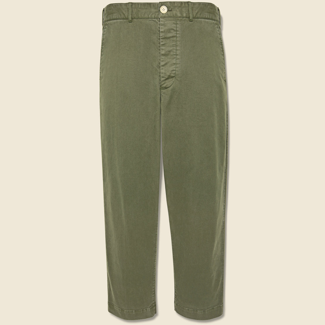 Alex Mill Flat Front Chino - Military Olive