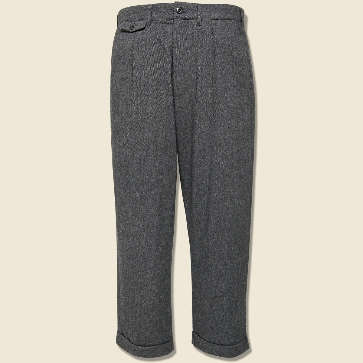 Italian Wool Pleated Pant - Charcoal – STAG Provisions