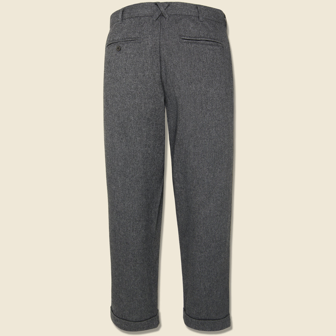 Italian Wool Pleated Pant - Charcoal - Alex Mill - STAG Provisions - Suiting - Suit Pant