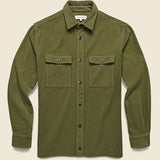 Easy Cord Shirt - Dark Olive - Alex Mill - STAG Provisions - Tops - L/S Woven - Corduroy