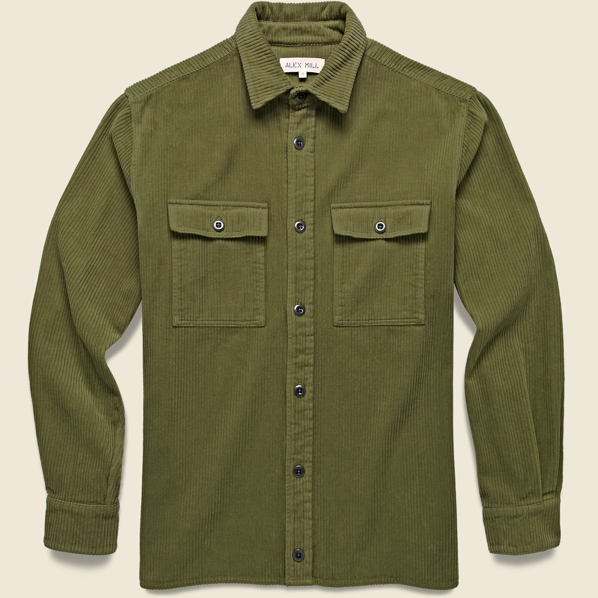 Easy Cord Shirt - Dark Olive - Alex Mill - STAG Provisions - Tops - L/S Woven - Corduroy