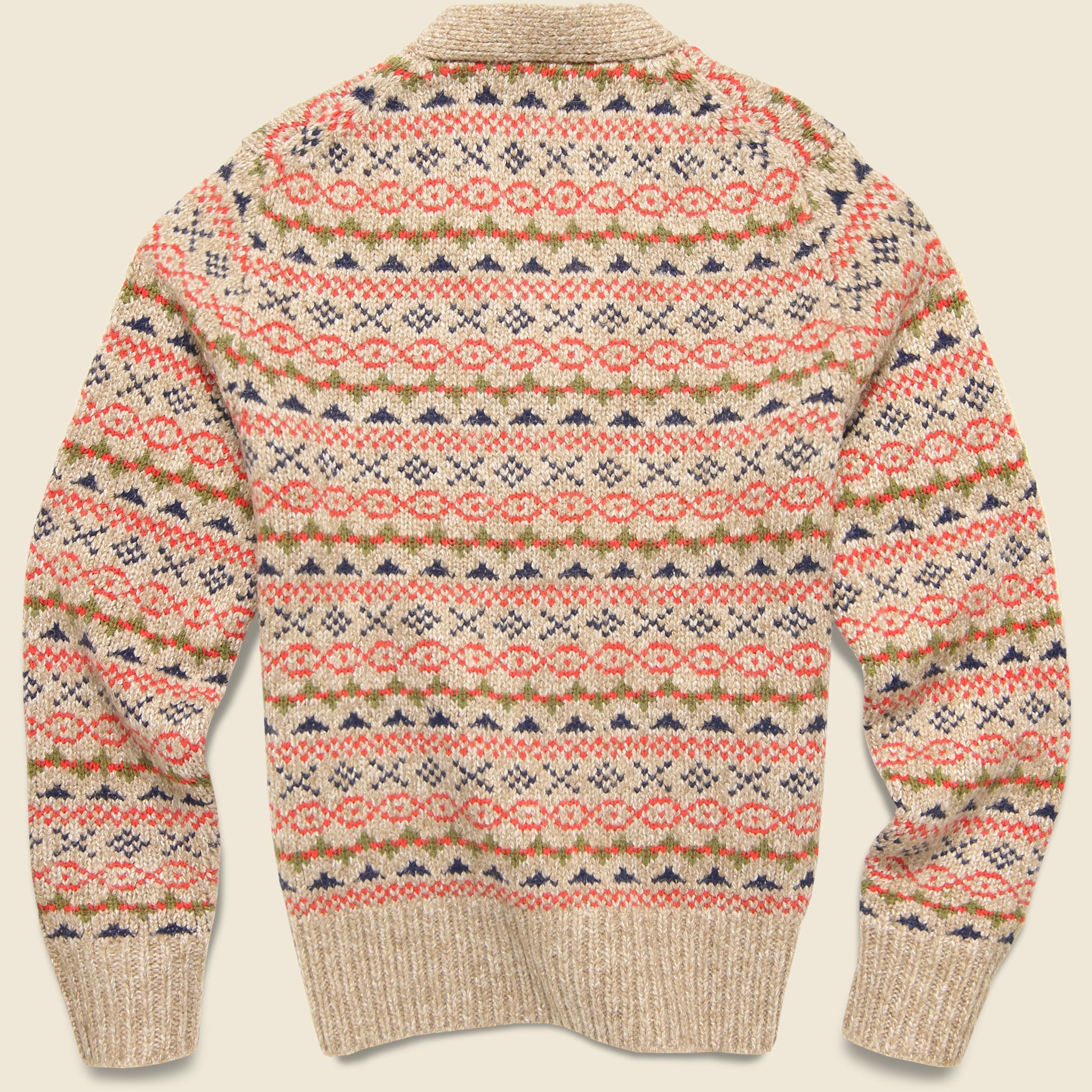 
                          Fair Isle Cardigan - Camel Multi - Alex Mill - STAG Provisions - Tops - Sweater
                        