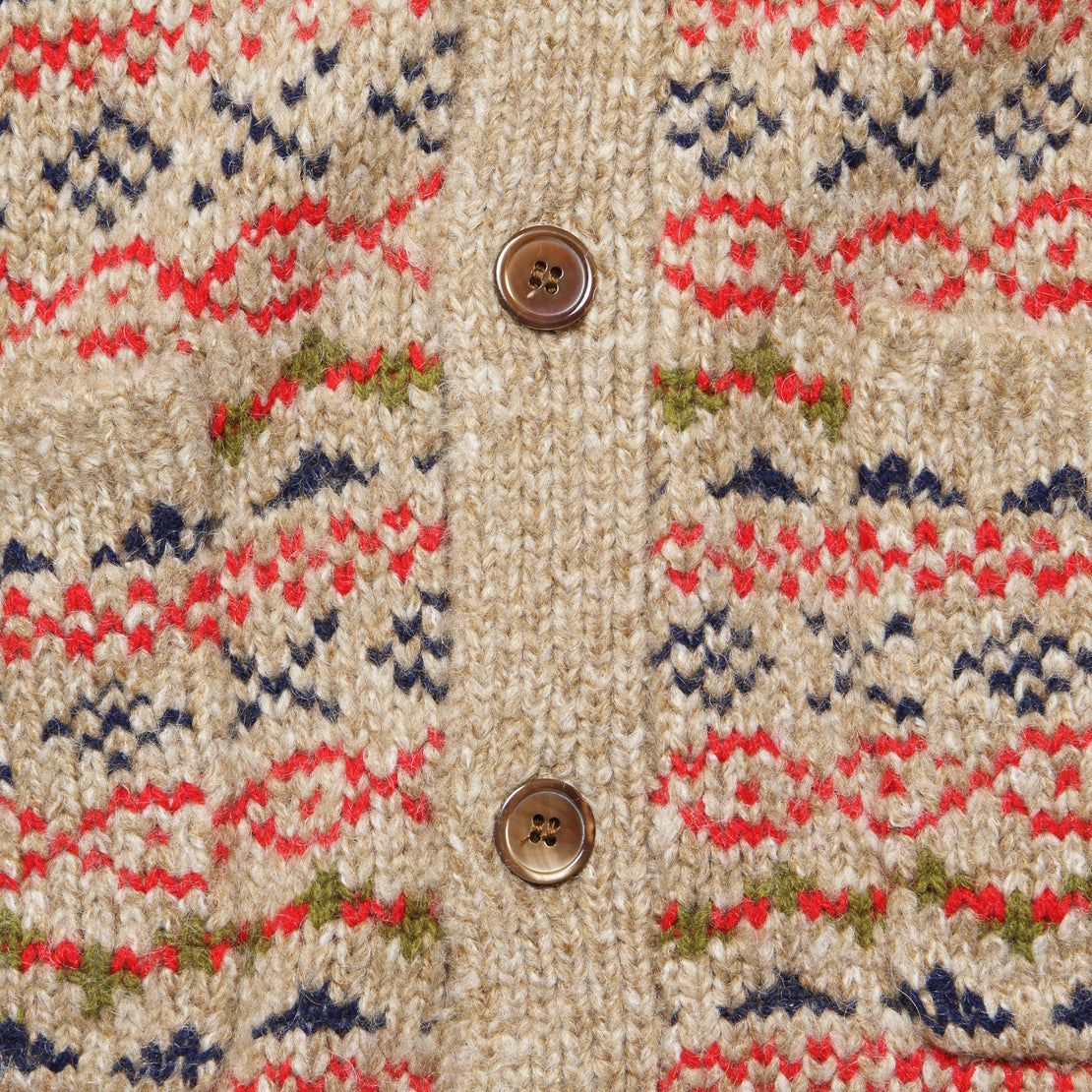 Fair Isle Cardigan - Camel Multi - Alex Mill - STAG Provisions - Tops - Sweater
