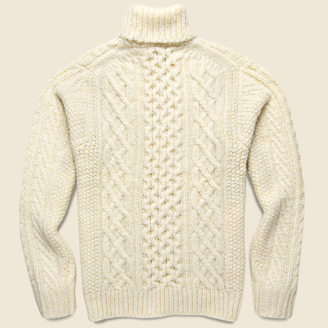 Fisherman Cable Turtleneck - Ivory - Alex Mill - STAG Provisions - Tops - Sweater