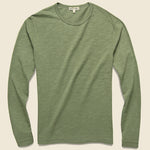 New Standard Slub Crew Tee - Military Green - Alex Mill - STAG Provisions - Tops - L/S Tee