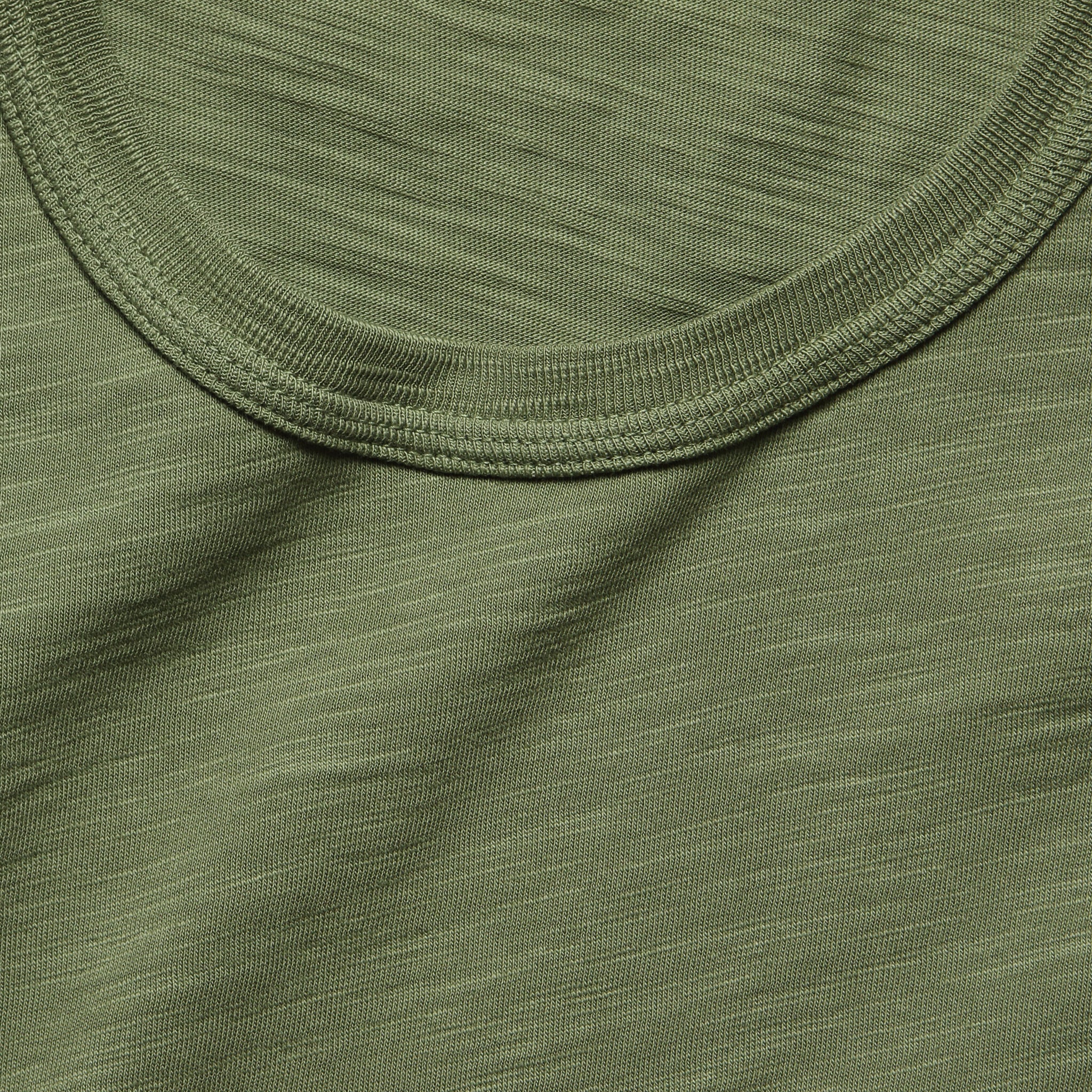 
                          New Standard Slub Crew Tee - Military Green - Alex Mill - STAG Provisions - Tops - L/S Tee
                        