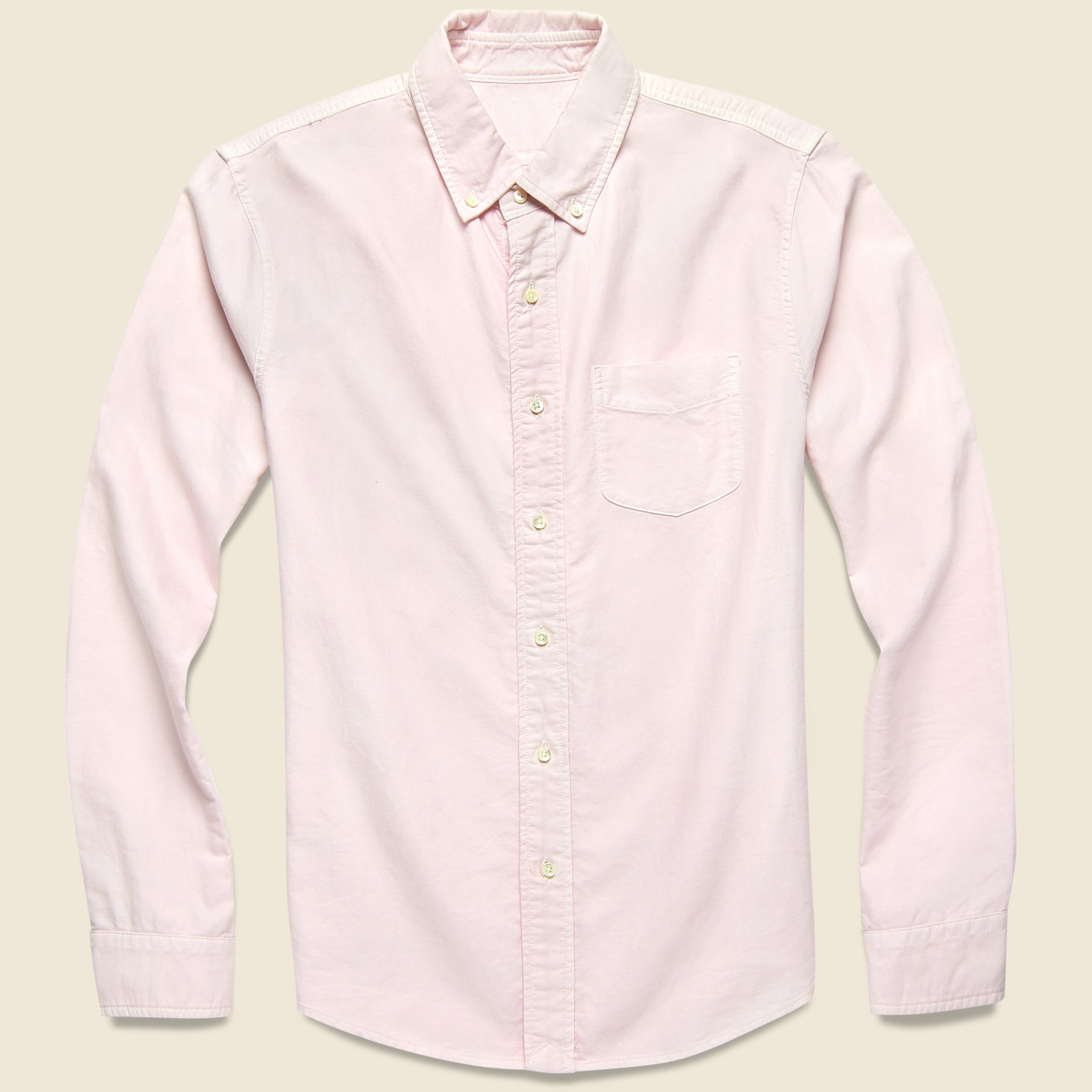 Overdyed Oxford Shirt - Pink - Alex Mill - STAG Provisions - Tops - L/S Woven - Solid