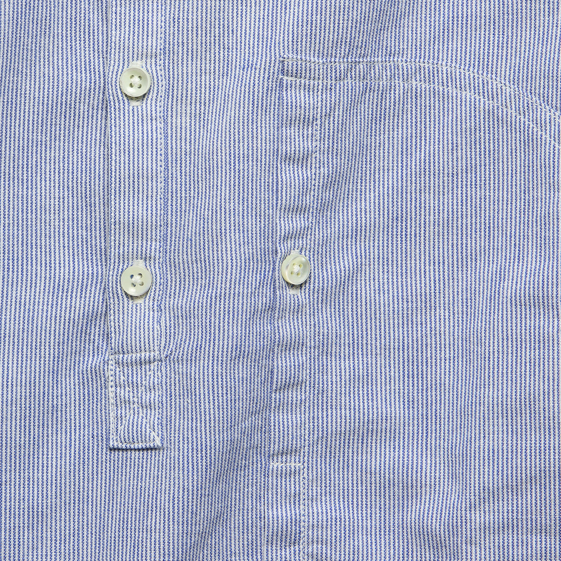 Mini Stripe Patty Shirt - Blue - Alex Mill - STAG Provisions - Tops - L/S Woven - Stripe