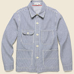 Railroad Stripe Work Jacket - Hickory Indigo - Alex Mill - STAG Provisions - Outerwear - Coat / Jacket