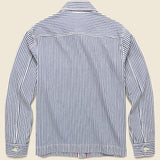 Railroad Stripe Work Jacket - Hickory Indigo - Alex Mill - STAG Provisions - Outerwear - Coat / Jacket