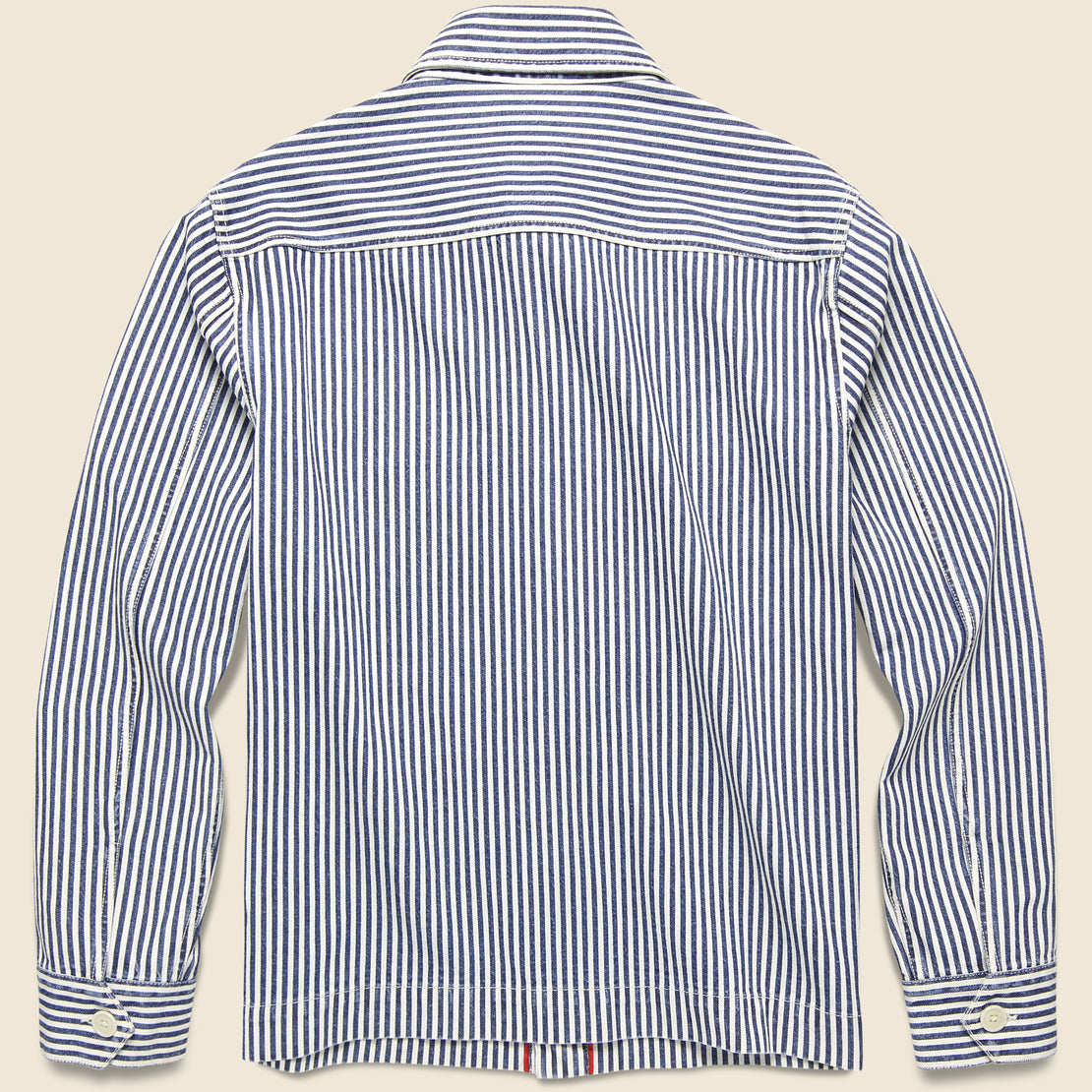 Railroad Stripe Work Jacket - Hickory Indigo - Alex Mill - STAG Provisions - Outerwear - Coat / Jacket