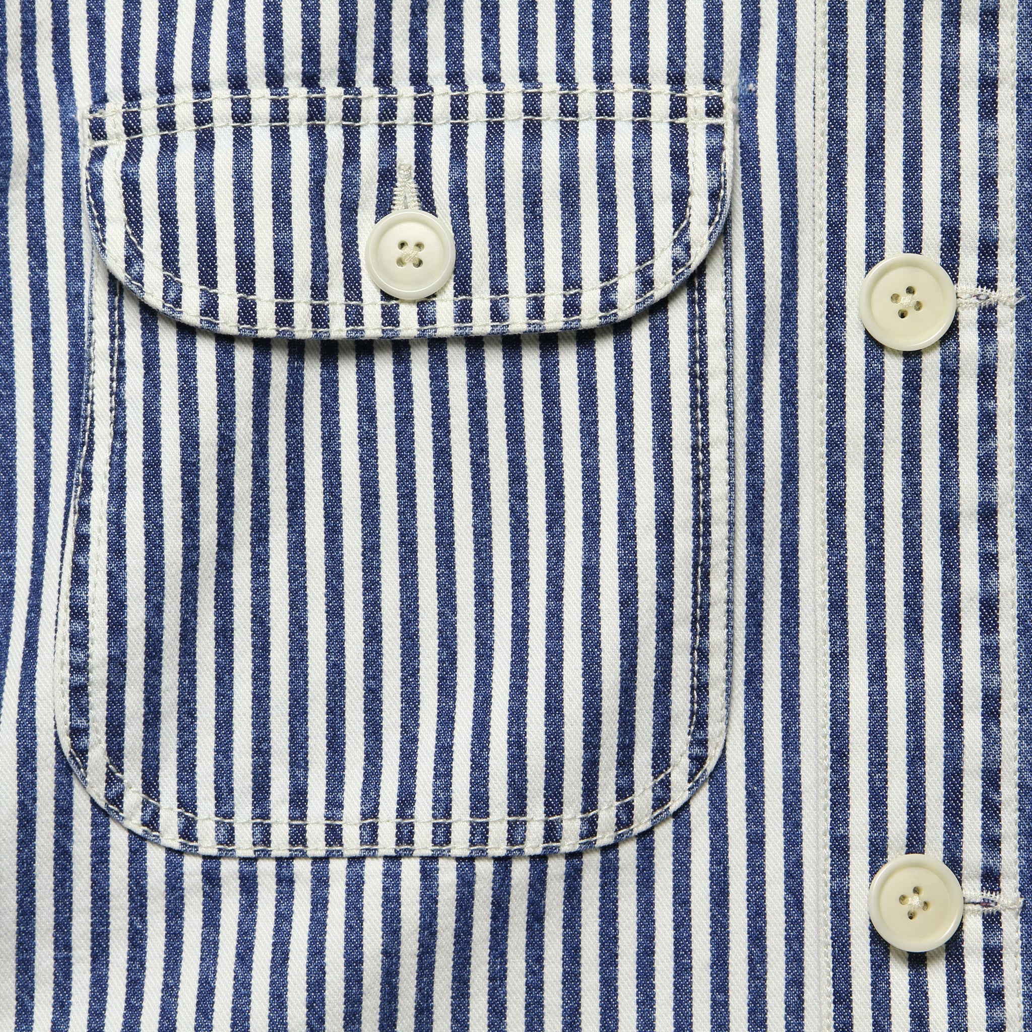 Railroad Stripe Work Jacket - Hickory Indigo - Alex Mill - STAG Provisions - Outerwear - Coat / Jacket