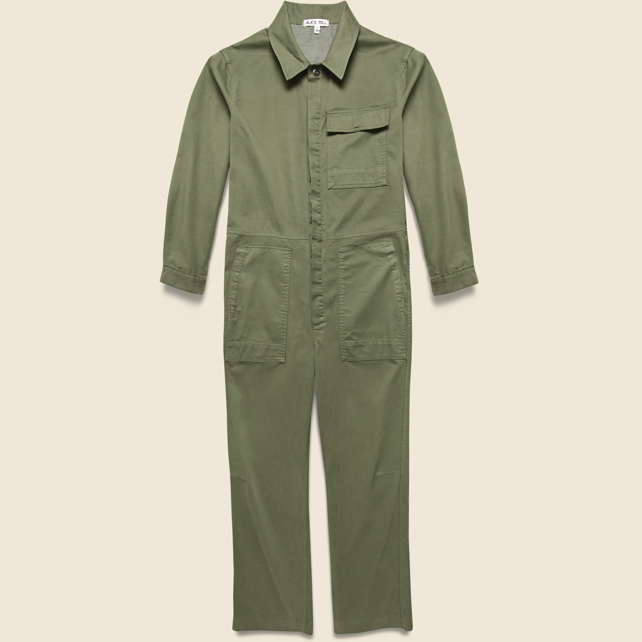 Chino Field Jumpsuit - Olive - Alex Mill - STAG Provisions - Pants - Jumpsuit