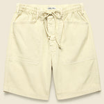 Pull-On Button Fly Shorts - Oat Milk - Alex Mill - STAG Provisions - Shorts - Solid