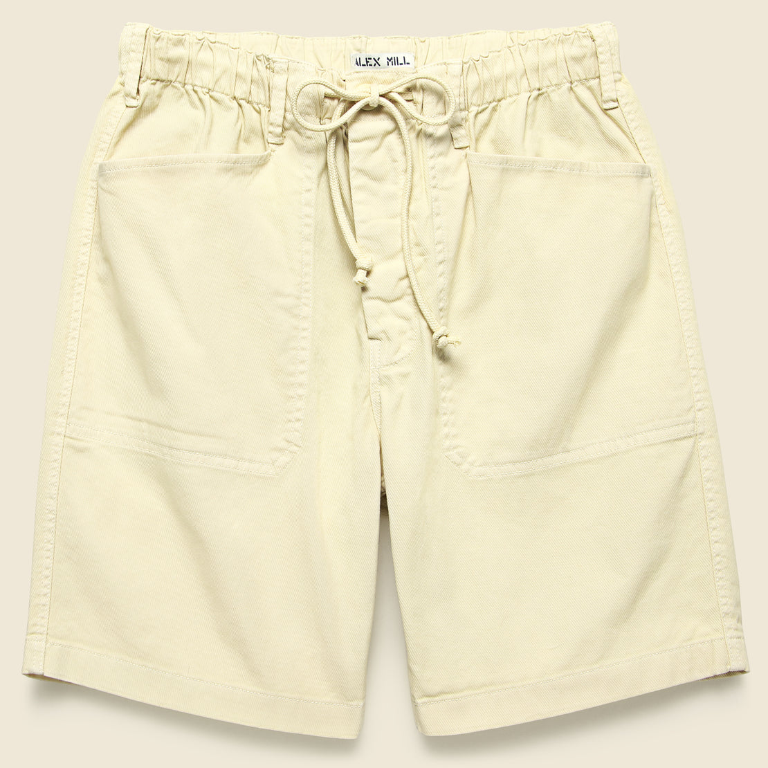 Alex Mill Pull-On Button Fly Shorts - Oat Milk