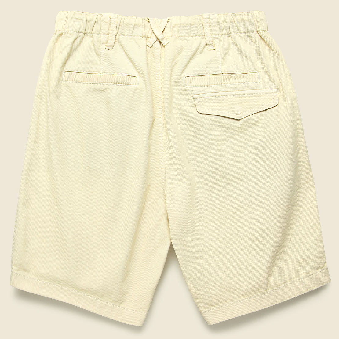 Pull-On Button Fly Shorts - Oat Milk - Alex Mill - STAG Provisions - Shorts - Solid