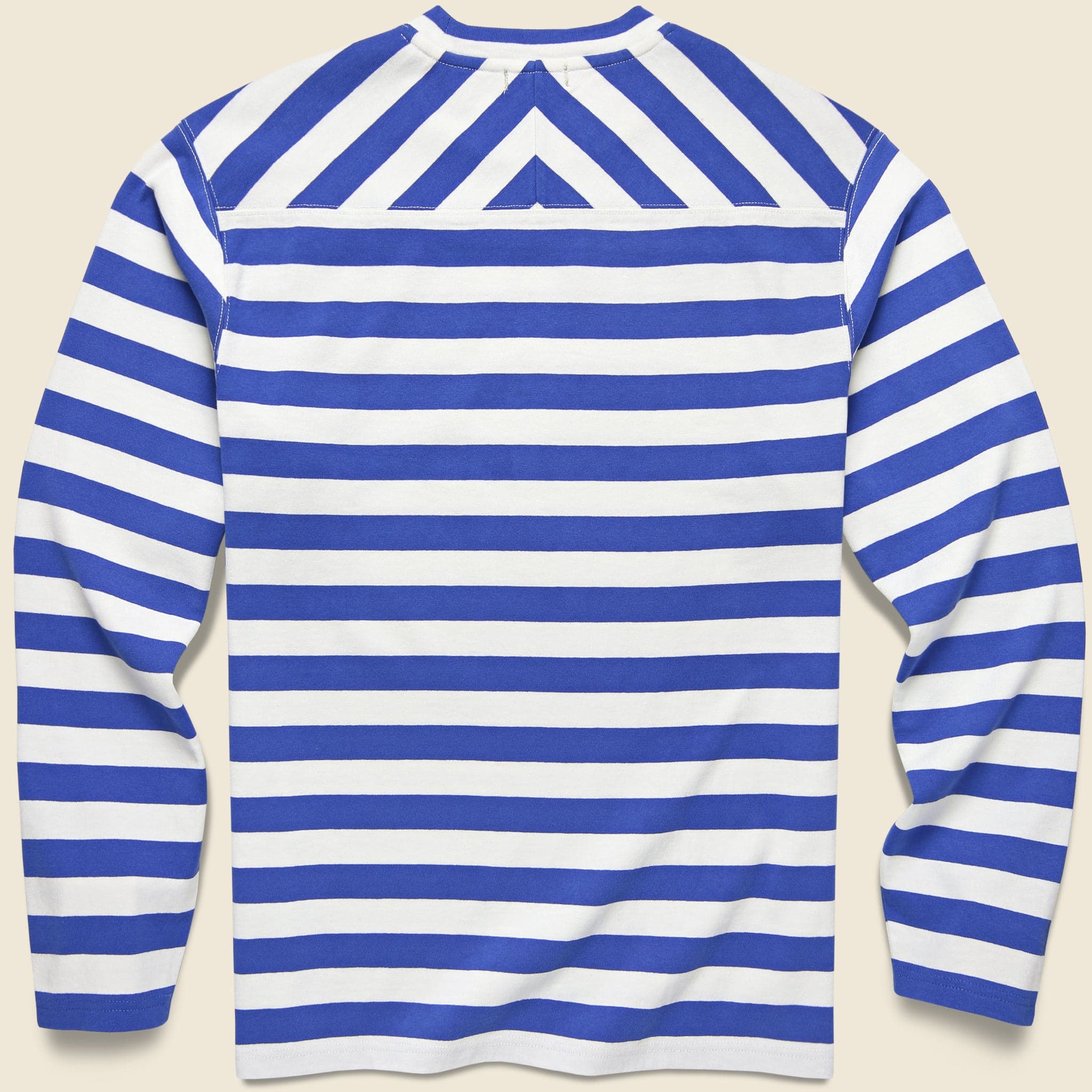 
                          Striped Touch Down Tee - Natural/Blue - Alex Mill - STAG Provisions - Tops - L/S Tee
                        