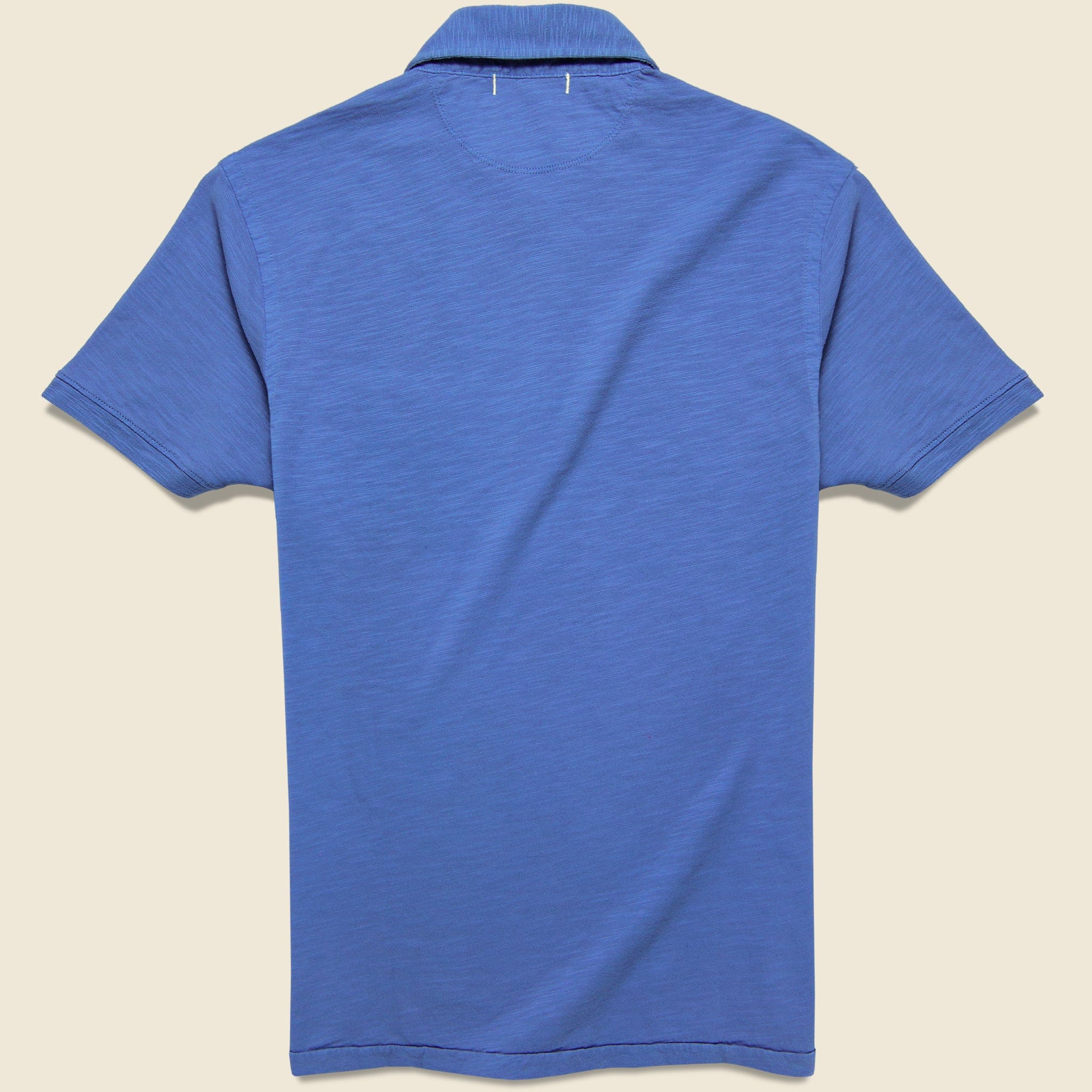 
                          Slub Cotton Standard Polo - Aegean Blue - Alex Mill - STAG Provisions - Tops - S/S Knit
                        