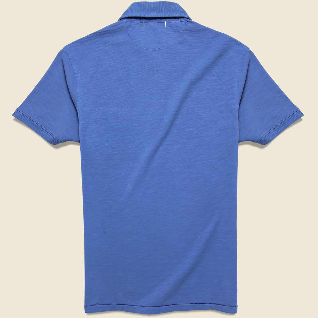 Slub Cotton Standard Polo - Aegean Blue - Alex Mill - STAG Provisions - Tops - S/S Knit