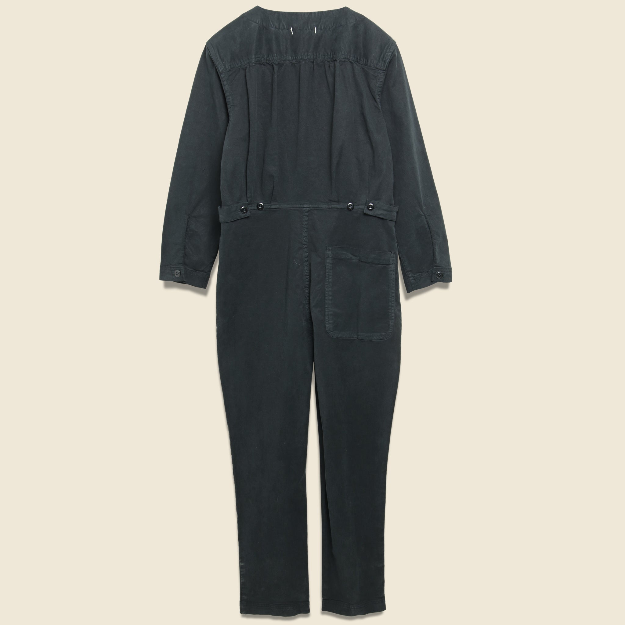 
                          V-Neck Jumpsuit - Black - Alex Mill - STAG Provisions - W - Onepiece - Jumpsuit
                        