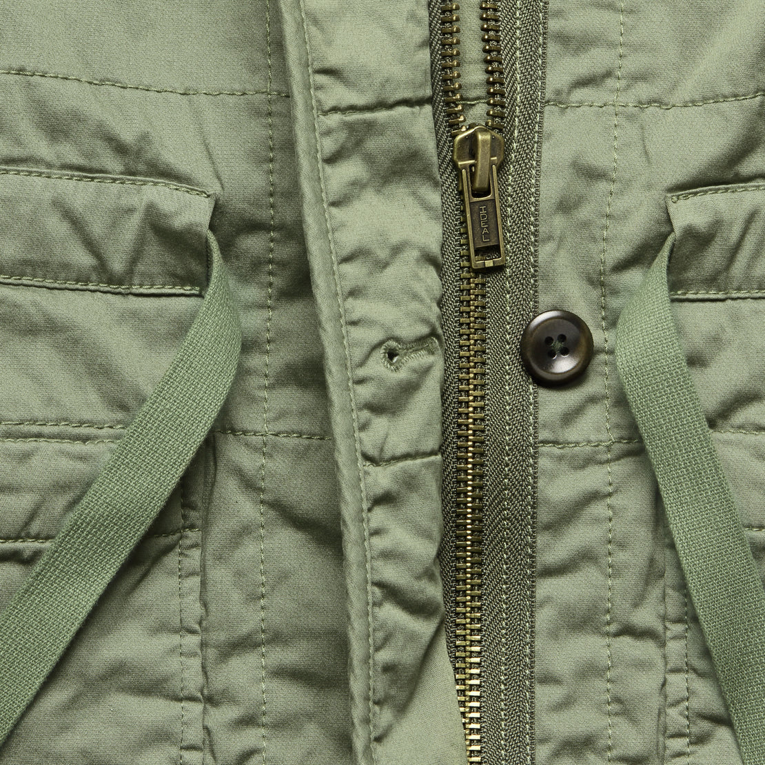 Christopher Quilted Coat - Military Green - Alex Mill - STAG Provisions - W - Outerwear - Coat/Jacket